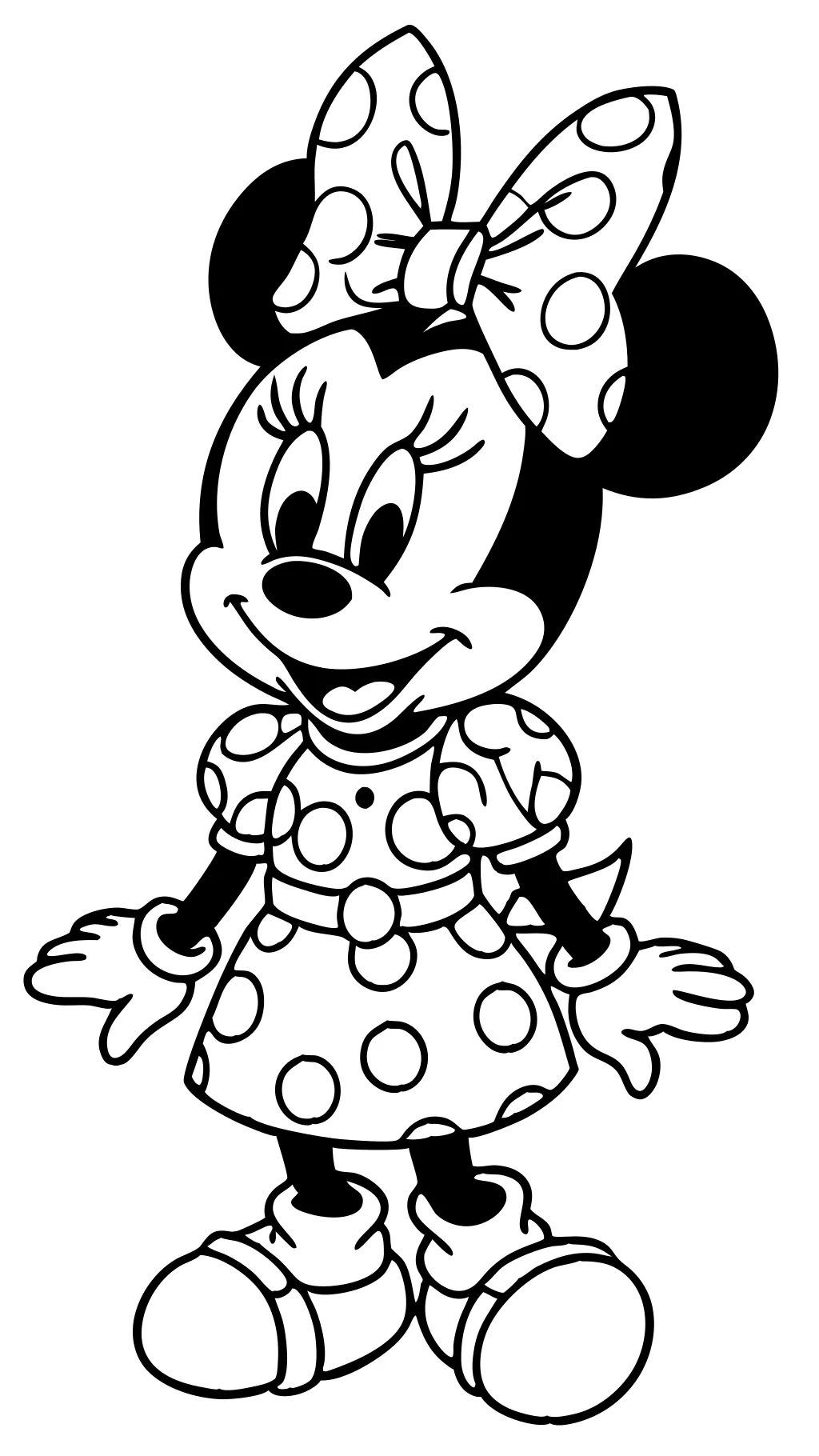 pages à colorier imprimables de Minnie Mouse gratuitement